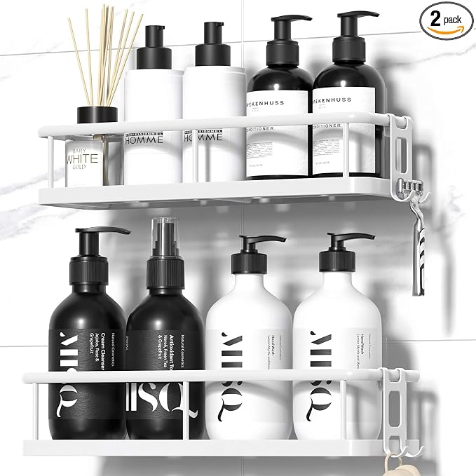 Shower Caddy Adhesive, Rustproof Shower Organizer