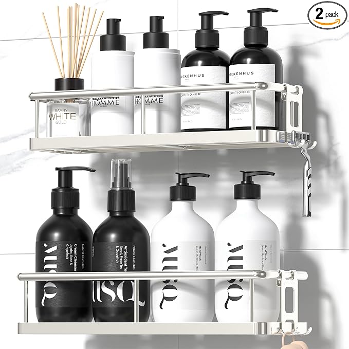 Shower Caddy Adhesive, Rustproof Shower Organizer