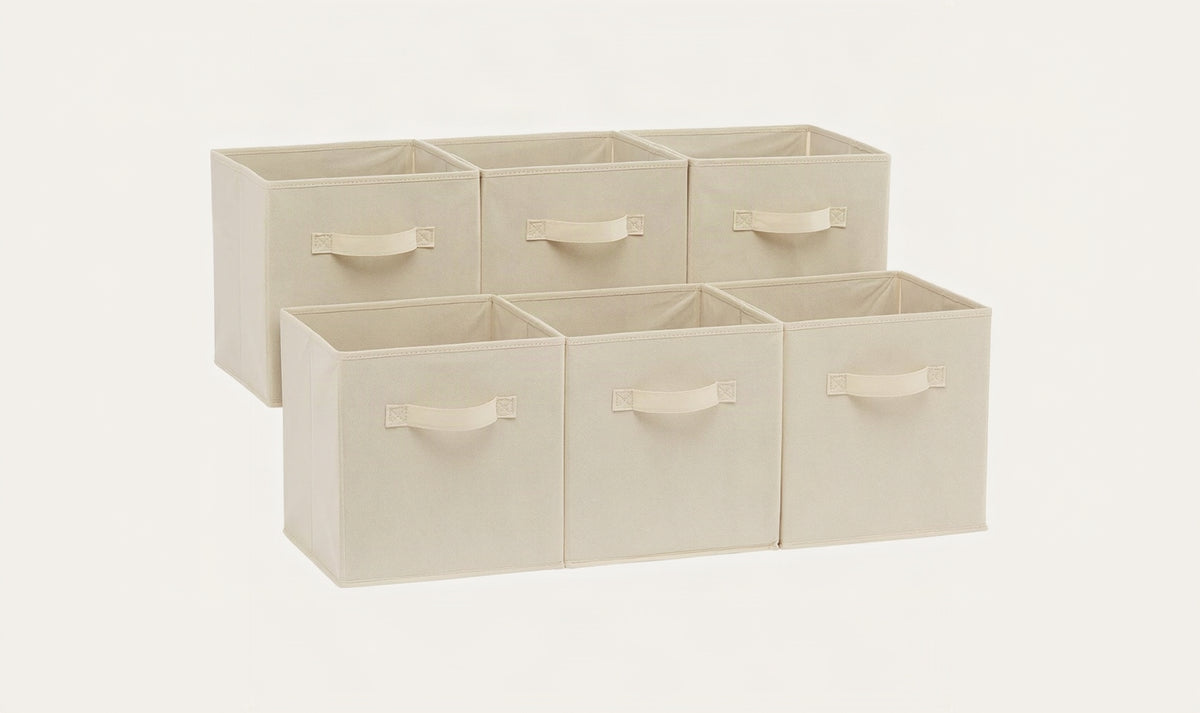 Amazon Basics Collapsible Fabric Storage Cubes Organizer
