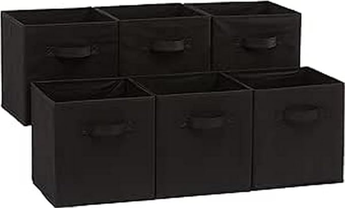 Amazon Basics Collapsible Fabric Storage Cubes Organizer