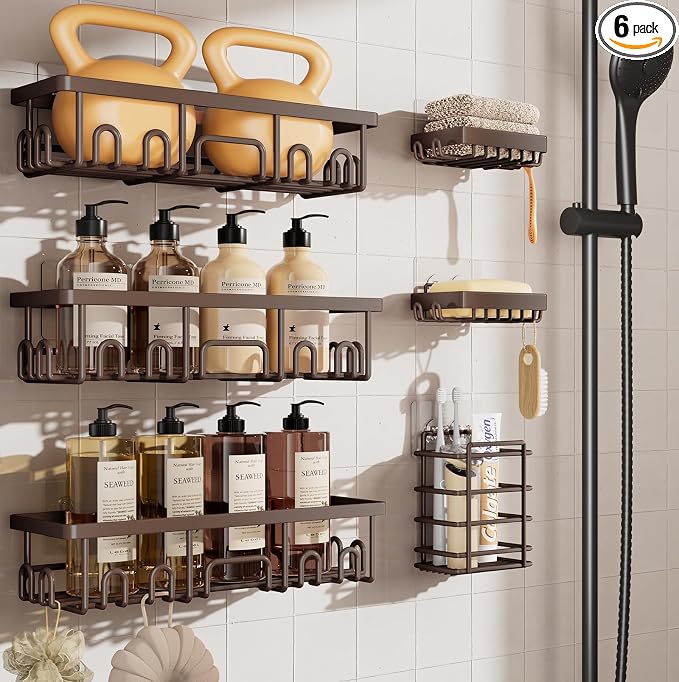 Veken Shower Caddy 6-Pack