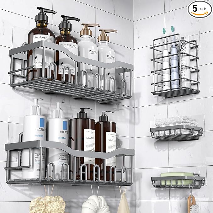 EUDELE Adhesive Shower Caddy