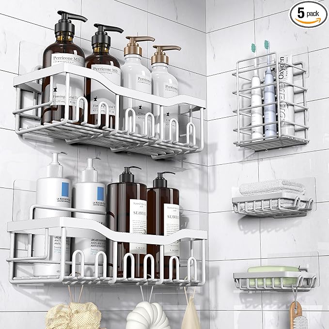 EUDELE Adhesive Shower Caddy