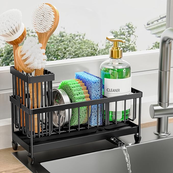 Cisily Sponge Holder for Kitchen Sink, Sink