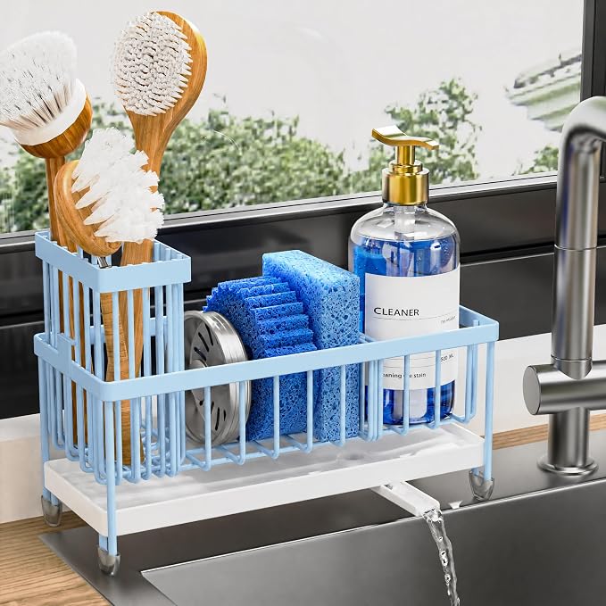 Cisily Sponge Holder for Kitchen Sink, Sink