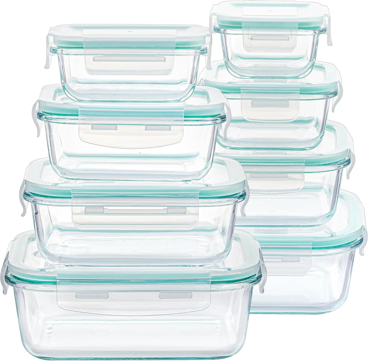 Vtopmart 8 Pack Glass Food Storage Containers