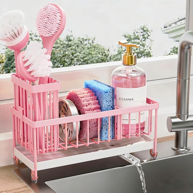 Cisily Sponge Holder for Kitchen Sink, Sink