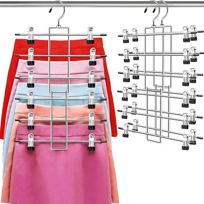 Pants Hangers with Clips,Space Saving Hanging Closet Organizer