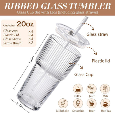 Iced Coffee Cups with Lids: Coffee Bar Accessories
