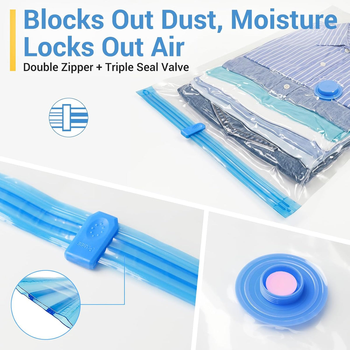 Saver Vacuum Storage Bags with Hand Pump, 20 Combo