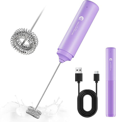 New England Stories Handheld Rechargeable Milk Frother Wand