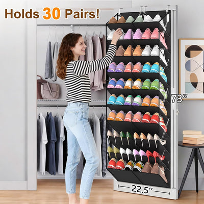 20-30 Pairs Over the Door Shoe Organizer