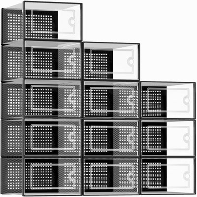 Kuject X-Large Shoe Storage Boxes 12 Pack