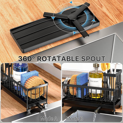 Cisily Sponge Holder for Kitchen Sink, Sink
