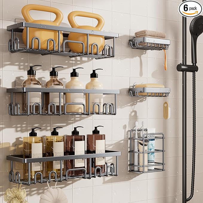 Veken Shower Caddy 6-Pack