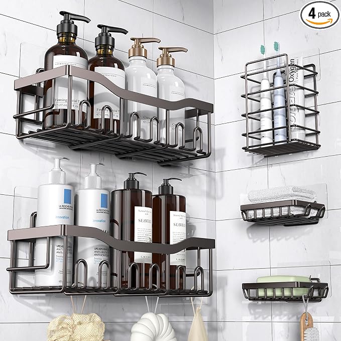 EUDELE Adhesive Shower Caddy