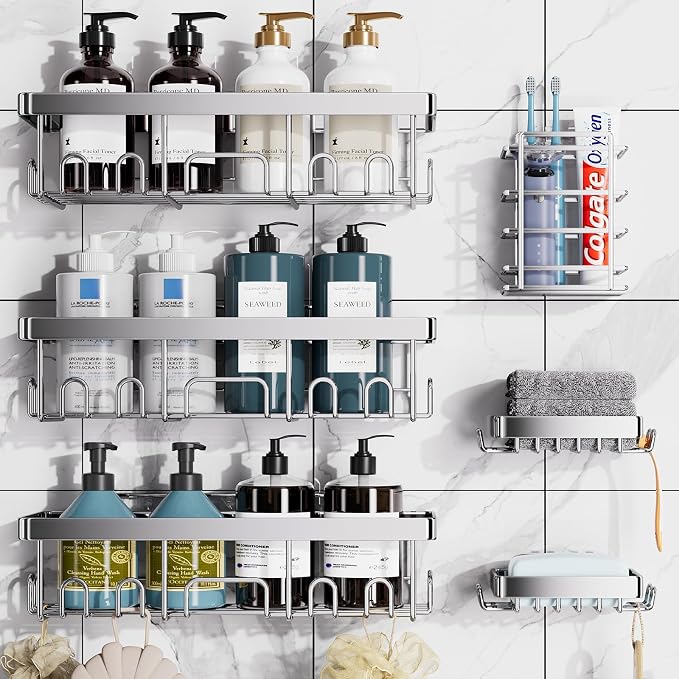 Veken Shower Caddy 6-Pack