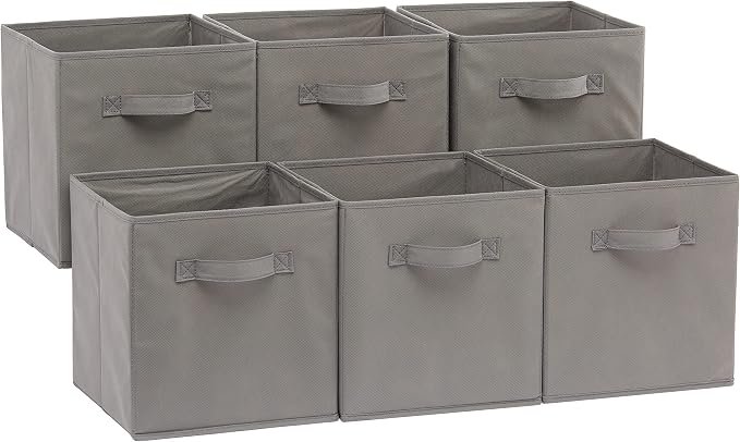 Amazon Basics Collapsible Fabric Storage Cubes Organizer