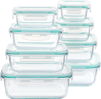 Vtopmart 8 Pack Glass Food Storage Containers