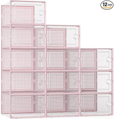 Kuject X-Large Shoe Storage Boxes 12 Pack