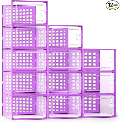 Kuject X-Large Shoe Storage Boxes 12 Pack