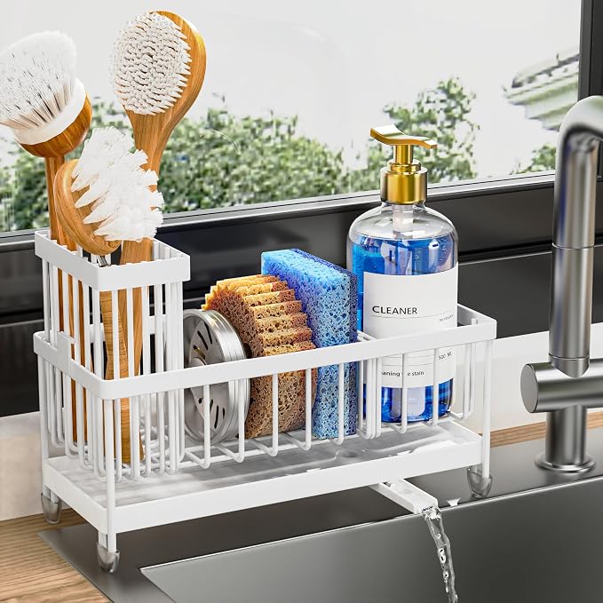Cisily Sponge Holder for Kitchen Sink, Sink